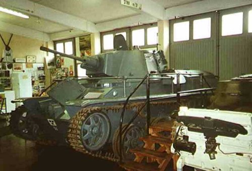 Stridsvagn m/31 in the Swedish armour museum in Axvall