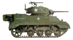 Drawing of a Light Tank, M5A1
